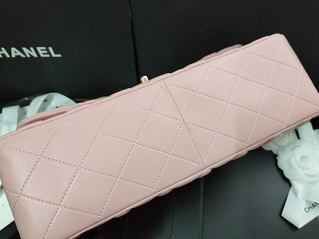 Ch**el flap bag lambskin leather gold chain light pink a1113 30cm