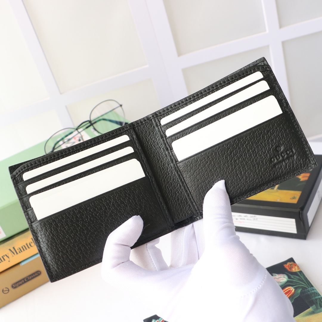 Gvc*1 gg marmont leather wallet black 428725 11 x 9 cm