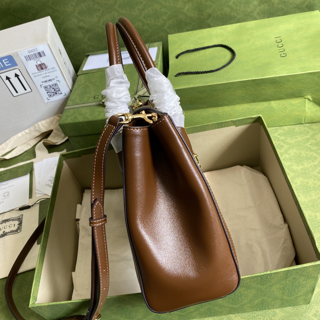 Gvc*1 jackie 1961 medium tote bag gg canvas 649016 30 x 24 x 12 cm
