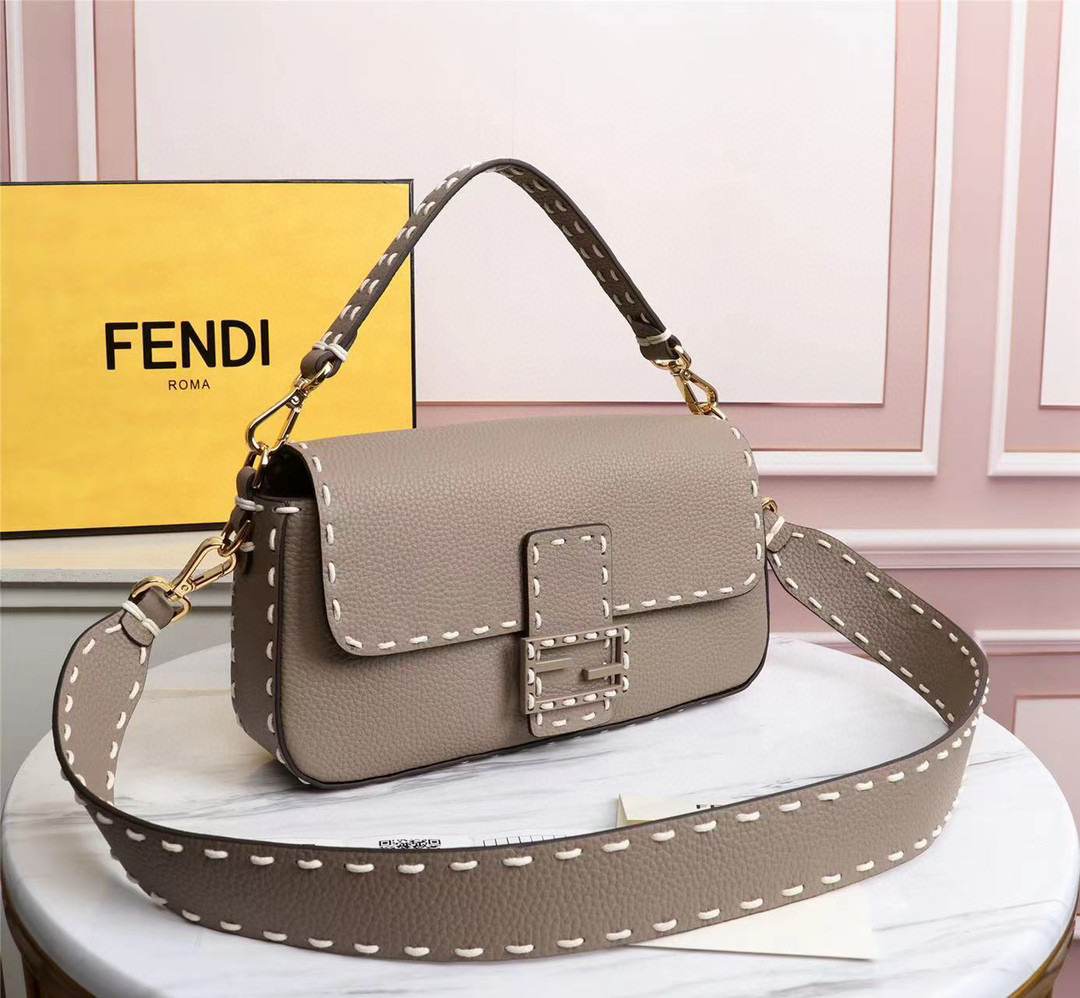 F**di new hand sewing staff family bag 28cm