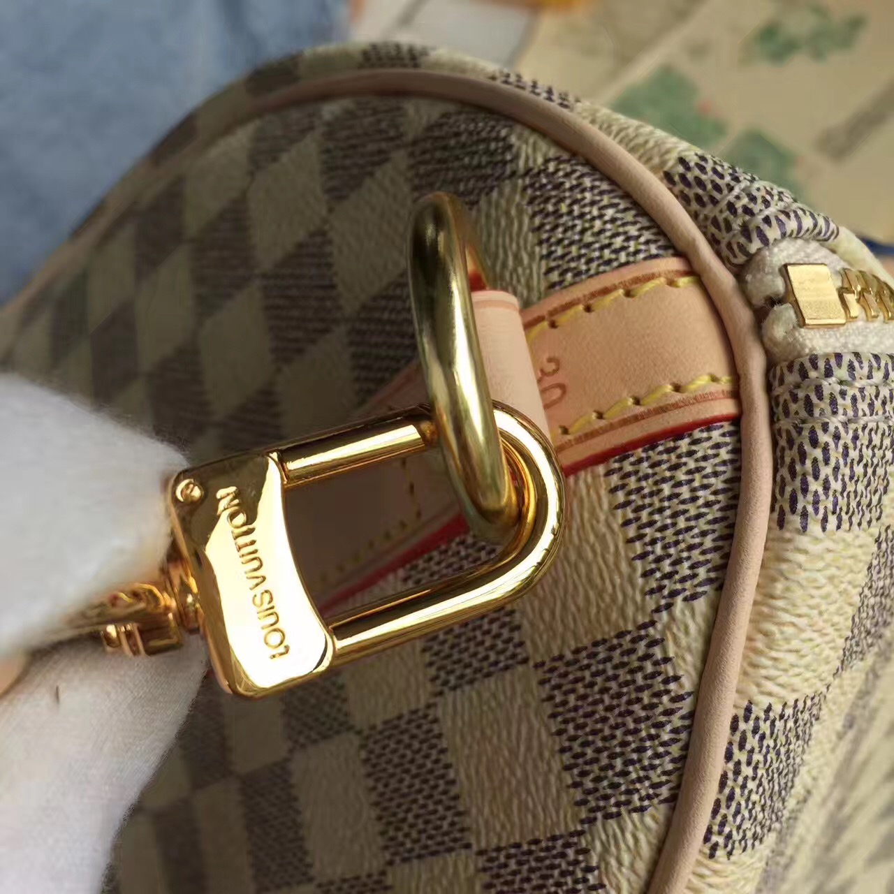 lv pillow bag n41367 white 30cm