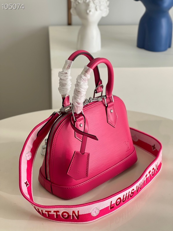 LV alma bag BB handbag M57341 pink 23.5cm