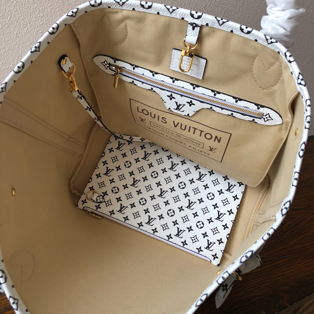 lv neverfull green bag mm M44568 32cm