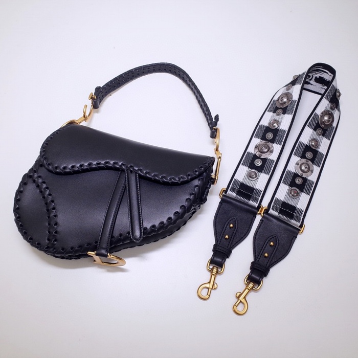 D10r saddle bag black woven style m0447cbaa 26cm 02