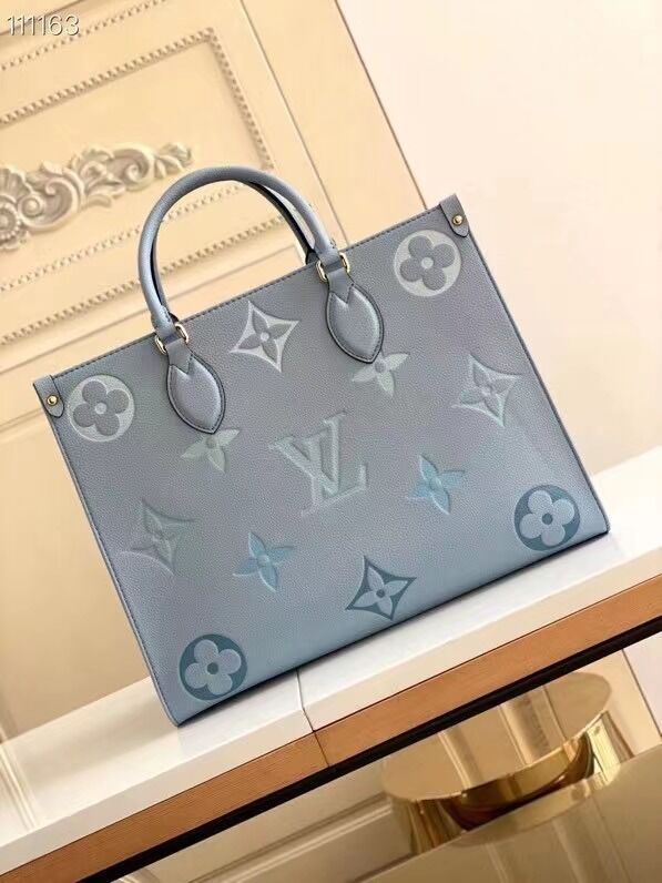 l0vis Vvtt0n onthego mm tote bag blue m45718 35 cm