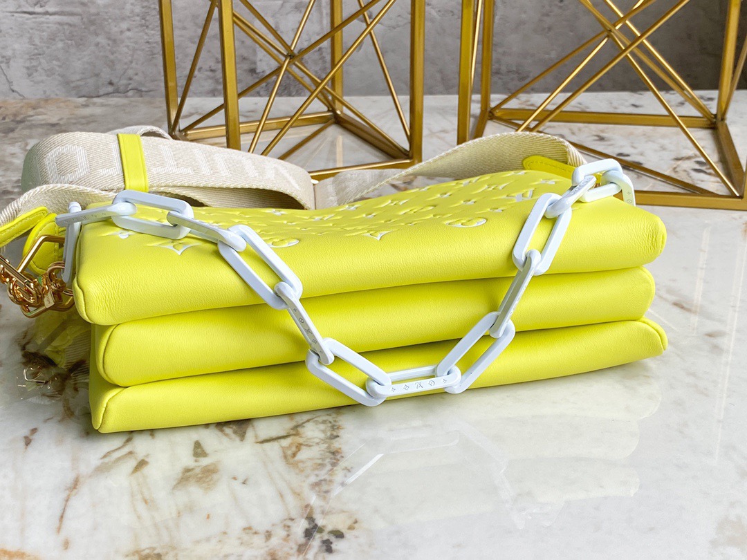 LV Coussin PM M57790 yellow 26cm