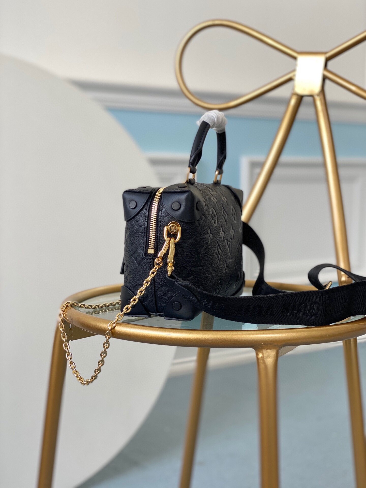 LV PETITE MALLE SOUPLE black M45394 20cm