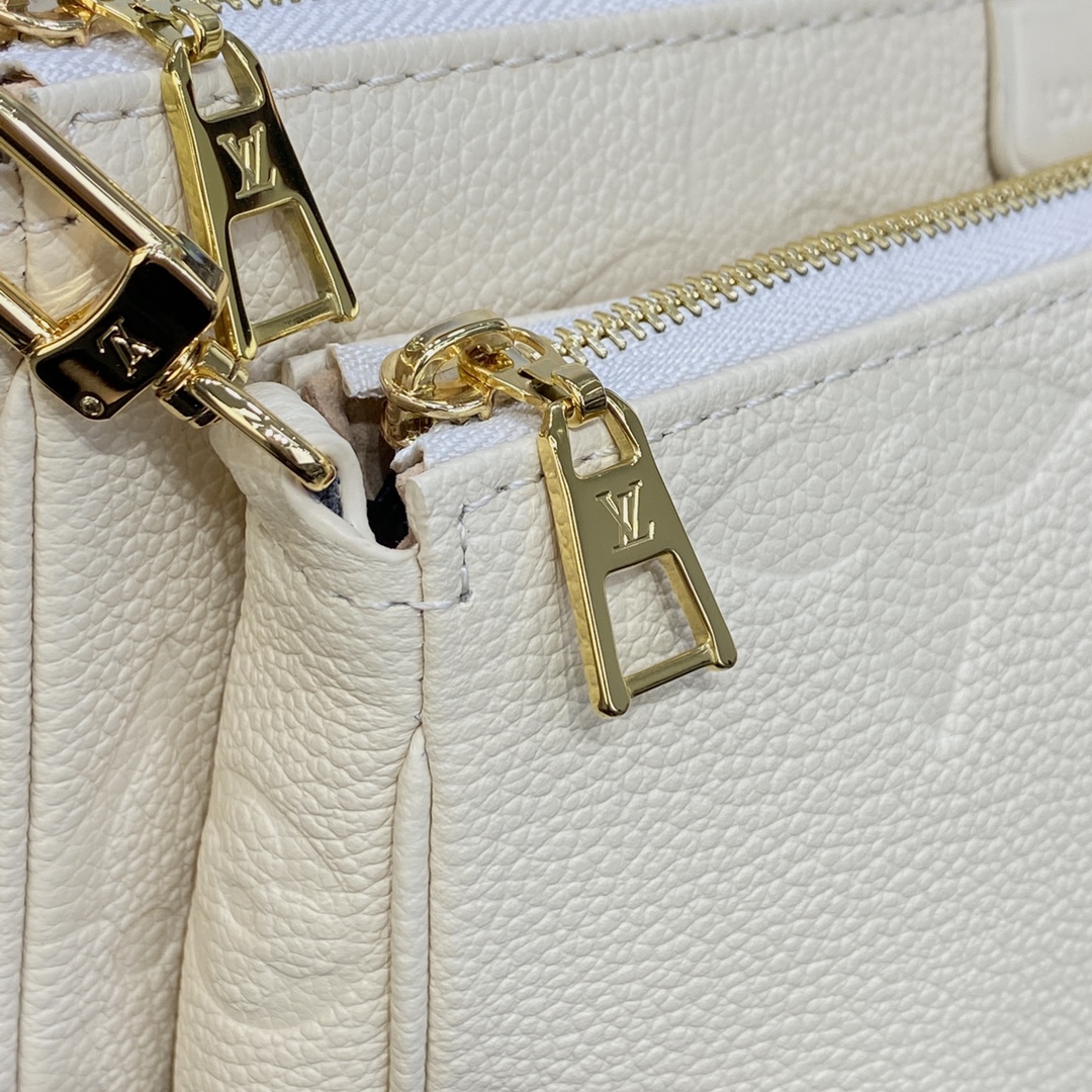 LV MULTI POCHETTE WHITE Monogram Empreinte LEATHER M80399 - 25x14.5x4.5cm