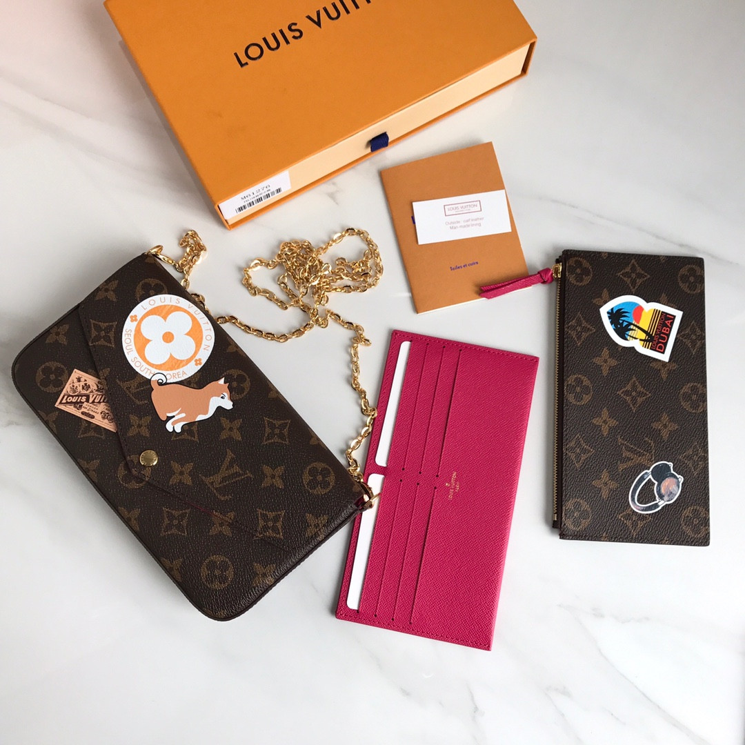 LV POCHETTE FELICIE SPECIAL M61276 - 21 x 12 x 3 cm