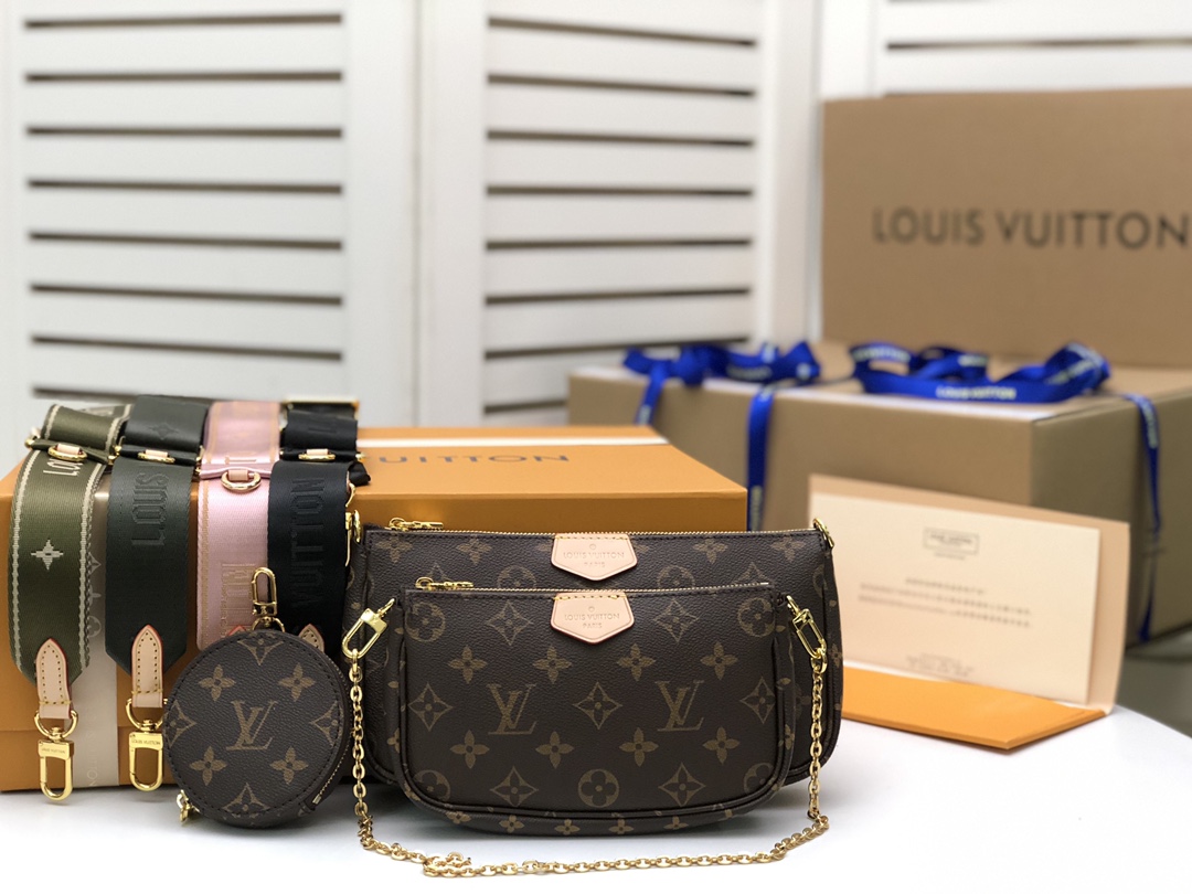 LV MULTI POCHETTE  Monogram Canvas M44823 24x13×4.5 cm