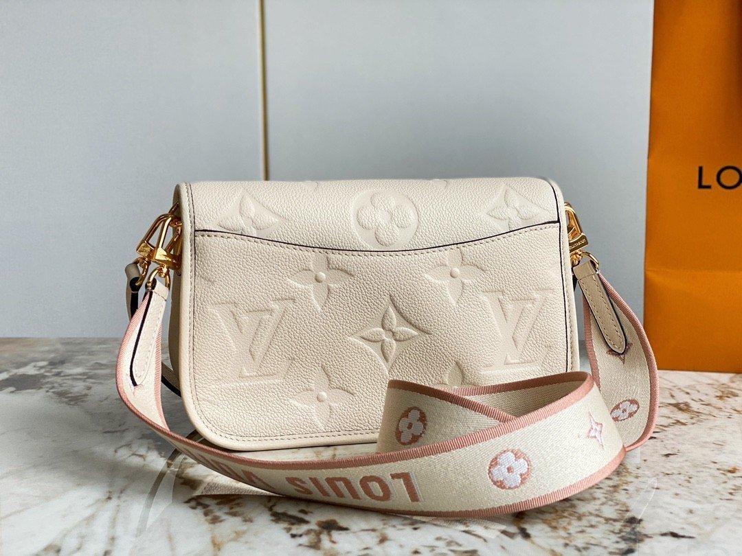 LV Diane Monogram Empreinte - M46388 - Creamy Beige 23 x 16 x 8.5 cm