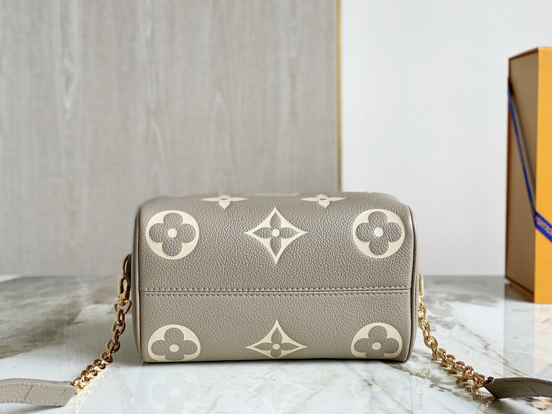 LV Speedy Bandoulière 20 Tourterelle Gray M46575 - 20.5x13.5x12cm