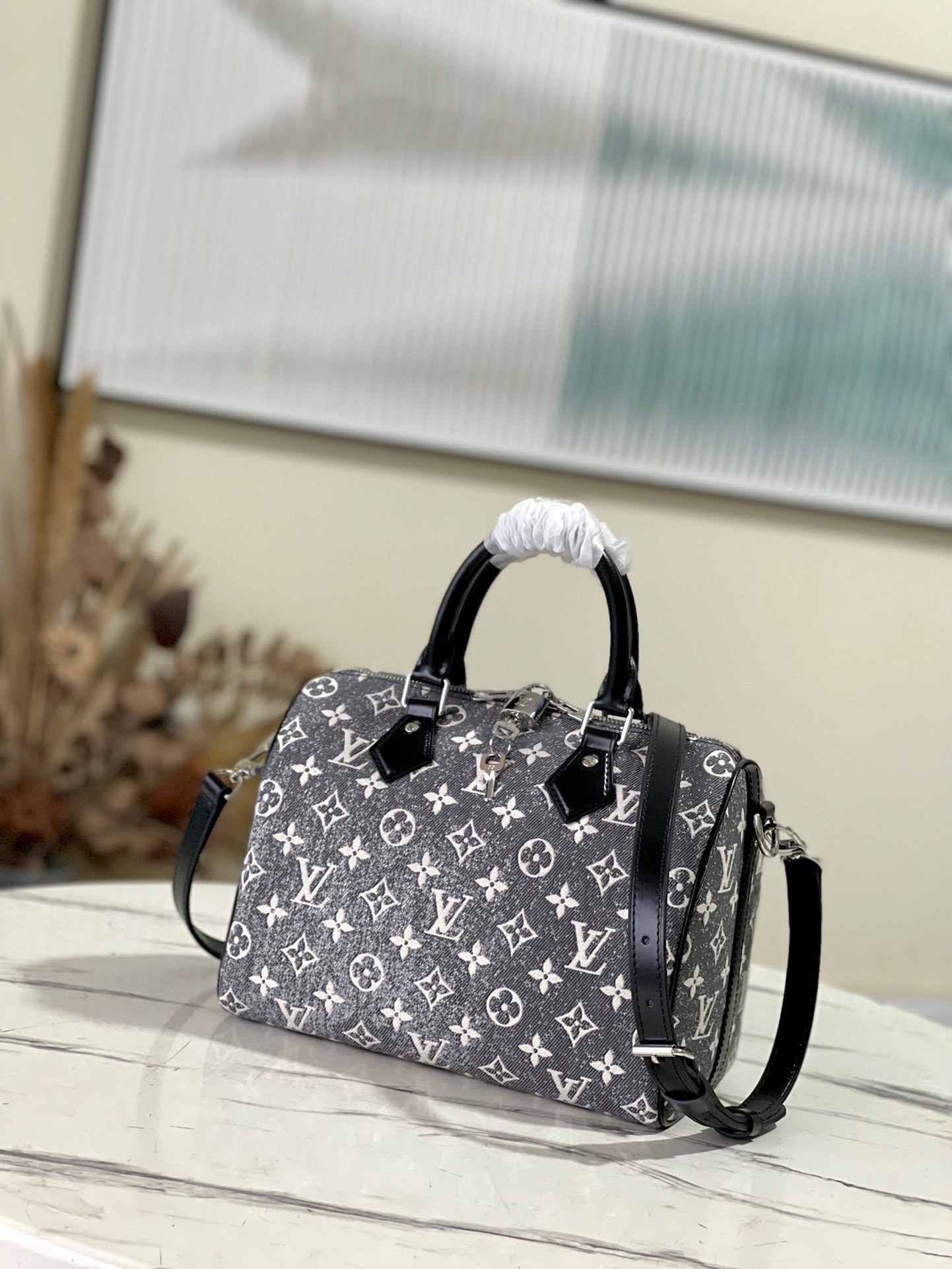 LV Speedy Bandoulière 25 Gray M21464 - 25x19x15cm