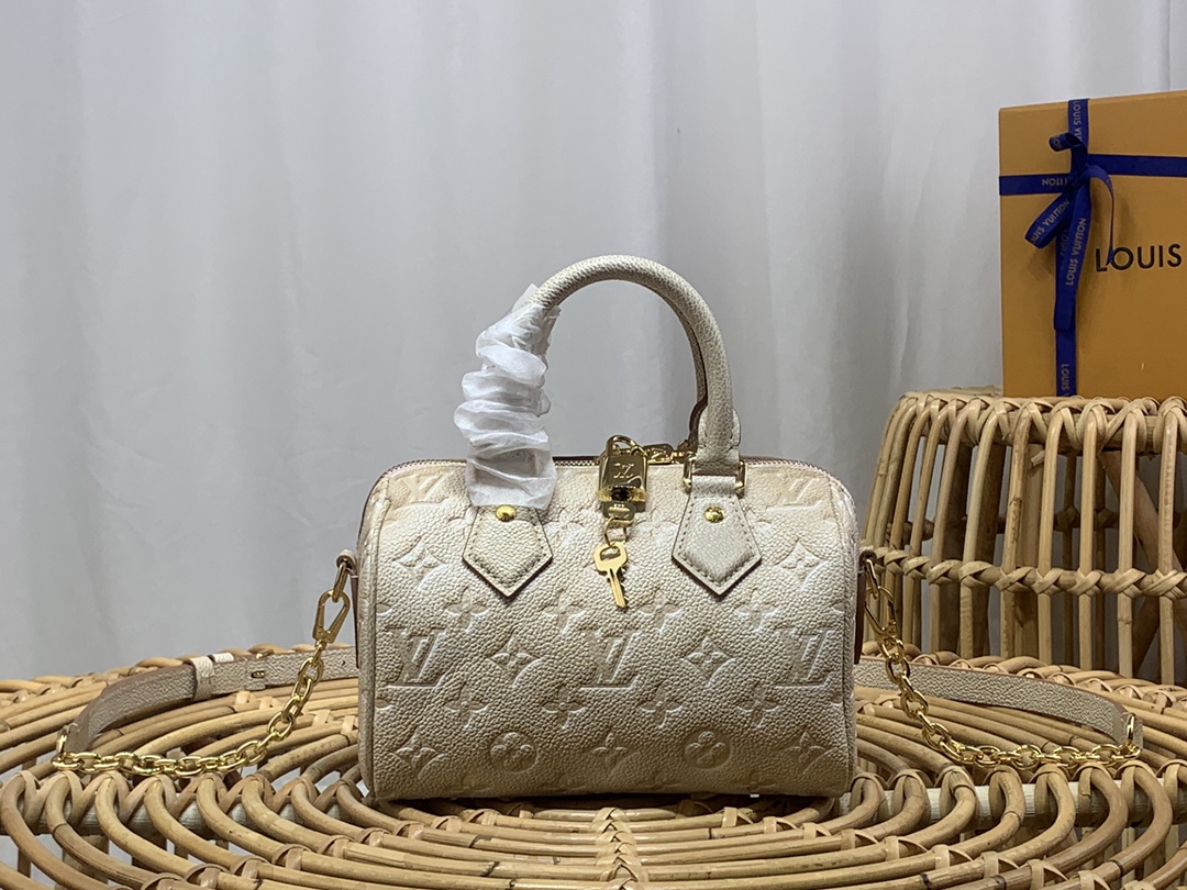 LV Speedy Bandoulière 20 Star Handbag M46163 Pale Beige - 20.5x13.5x12cm