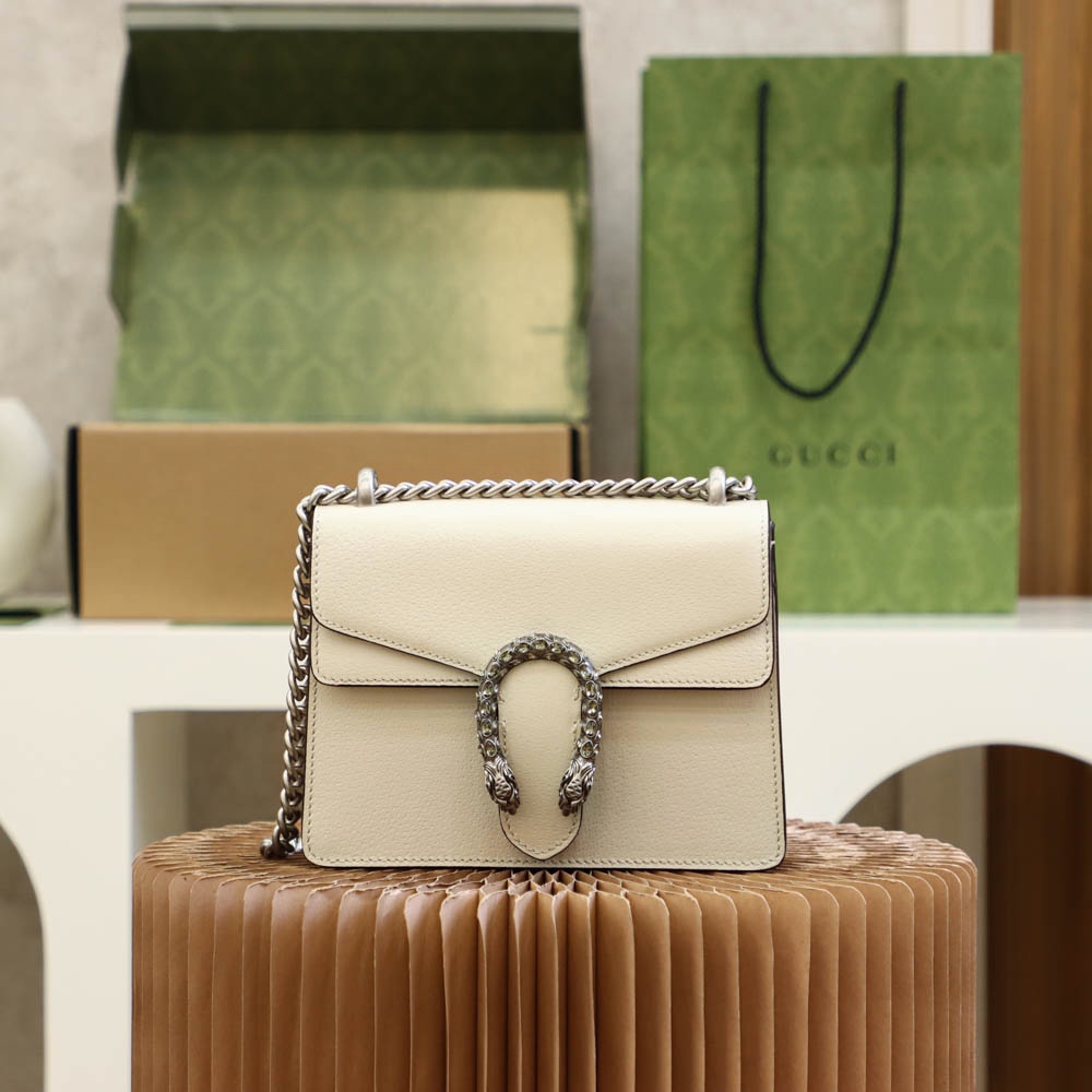 Gvc*1 dionysus svp*me mini bag white 421970 - 20x15.5x5cm