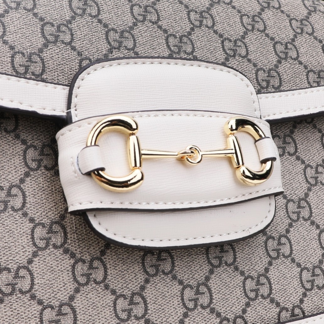 Gvc*1 horsebit 1955 shoulder bag beige 602204 - 25x18x8cm