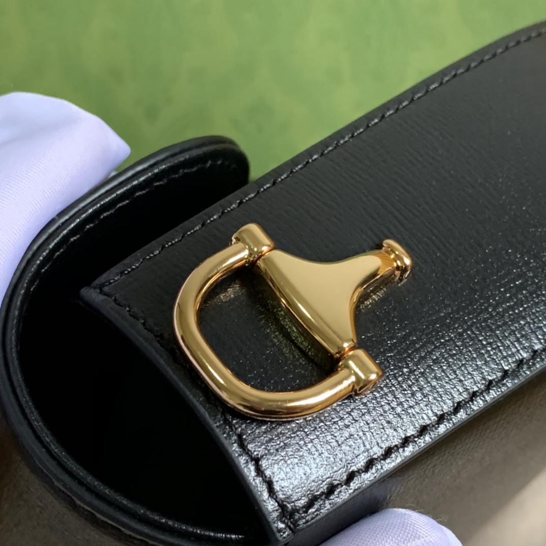 Gvc*1 horsebit 1955 mini bag black ‎658574 - 20.5x14.5x5cm