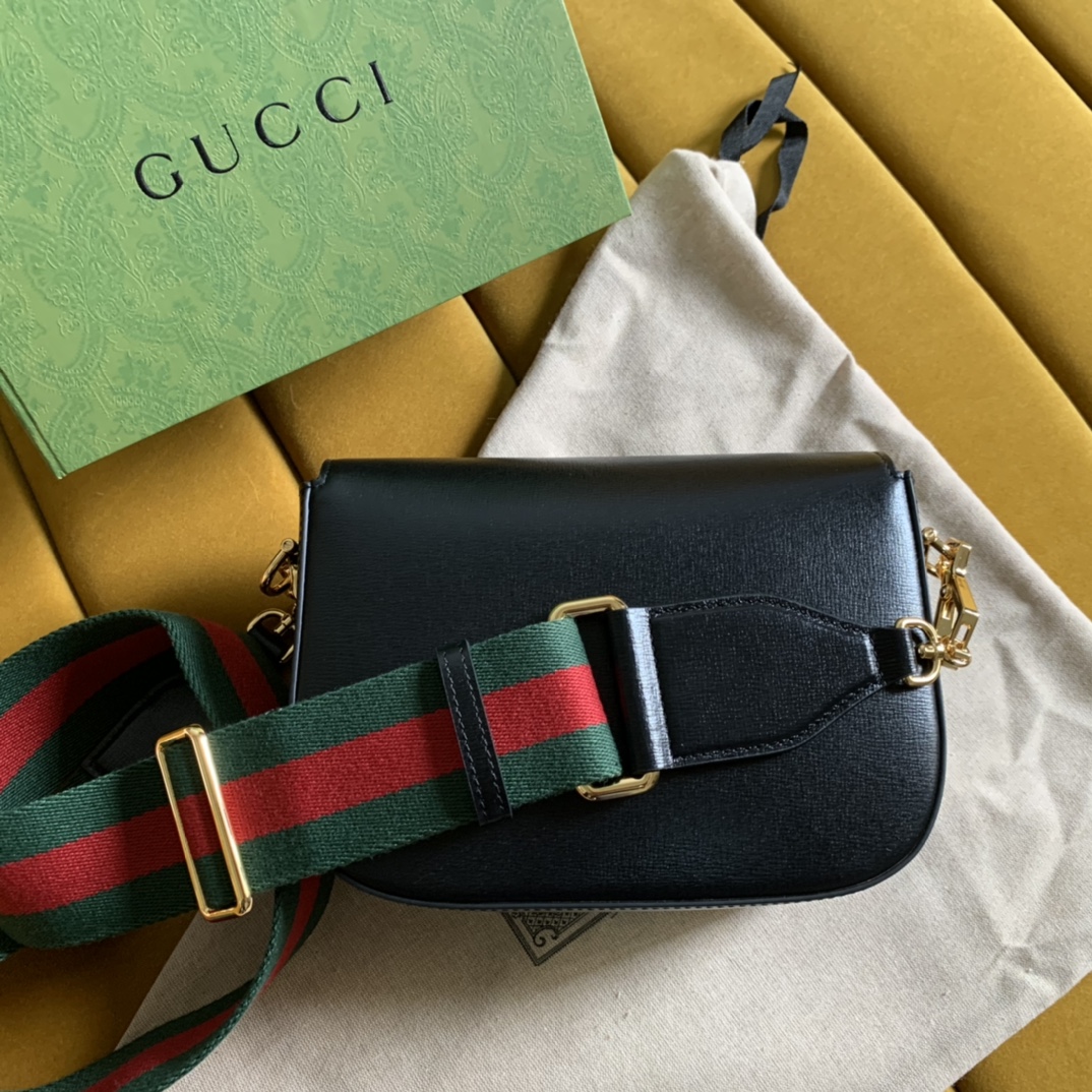 Gvc*1 horsebit 1955 mini bag black ‎658574 - 20.5x14.5x5cm