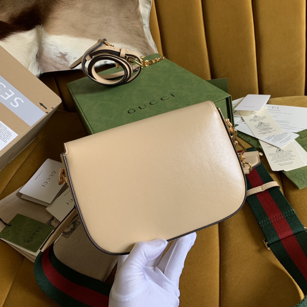 Gvc*1 horsebit 1955 mini bag nude ‎658574 - 20.5x14.5x5cm