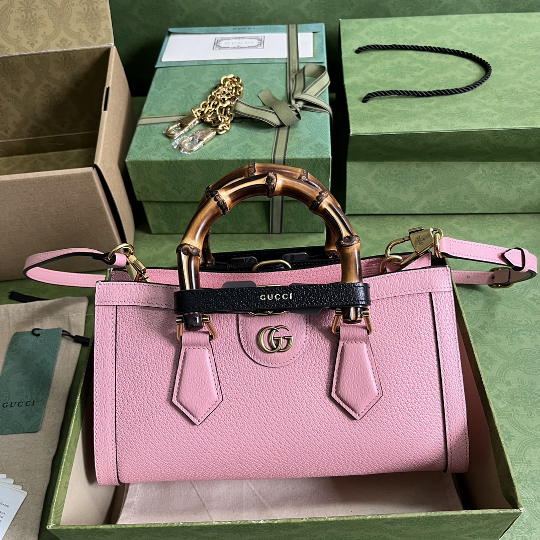 Gvc*1 diana small shoulder bag pink ‎735153 - 27 x 15.5 x 11cm