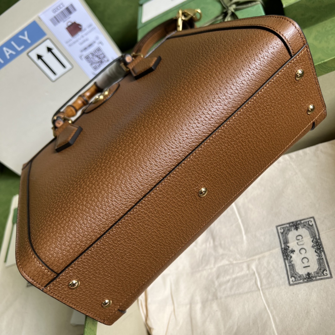 Gvc*1 diana medium tote bag  cuir leather 678842   - 35 x 30 x 14cm