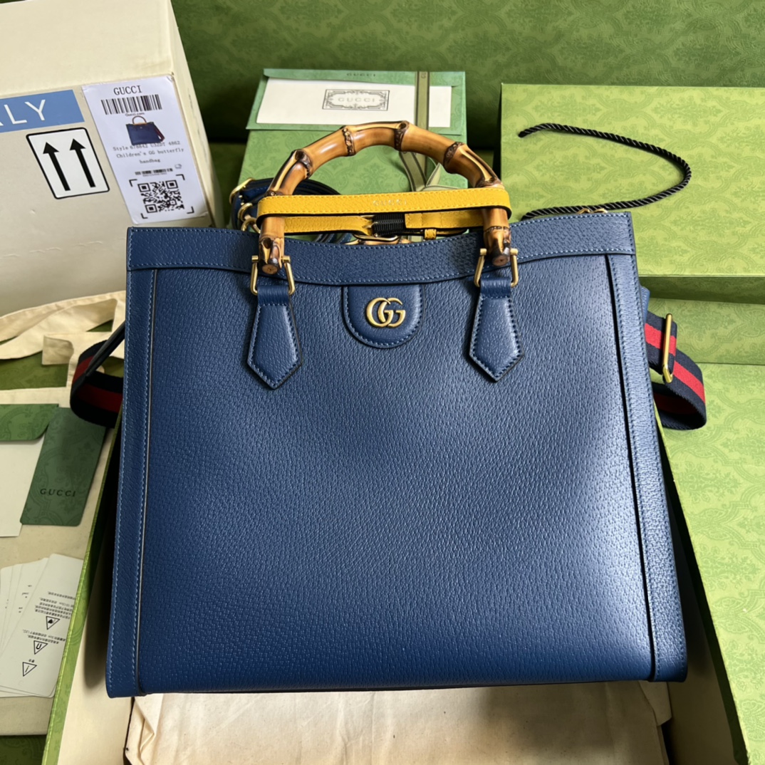 Gvc*1 diana medium tote bag  blue 678842   - 35 x 30 x 14cm