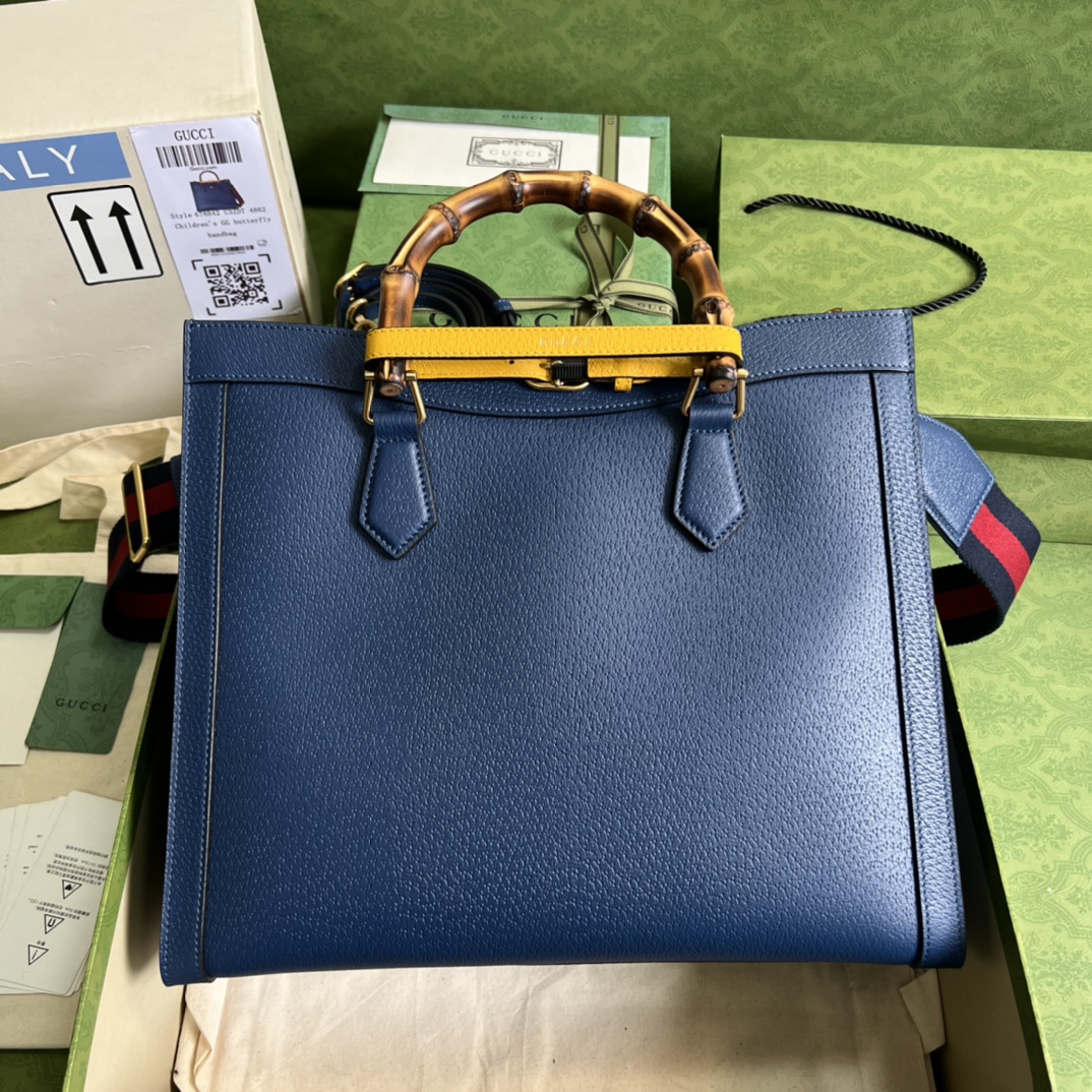Gvc*1 diana medium tote bag  blue 678842   - 35 x 30 x 14cm