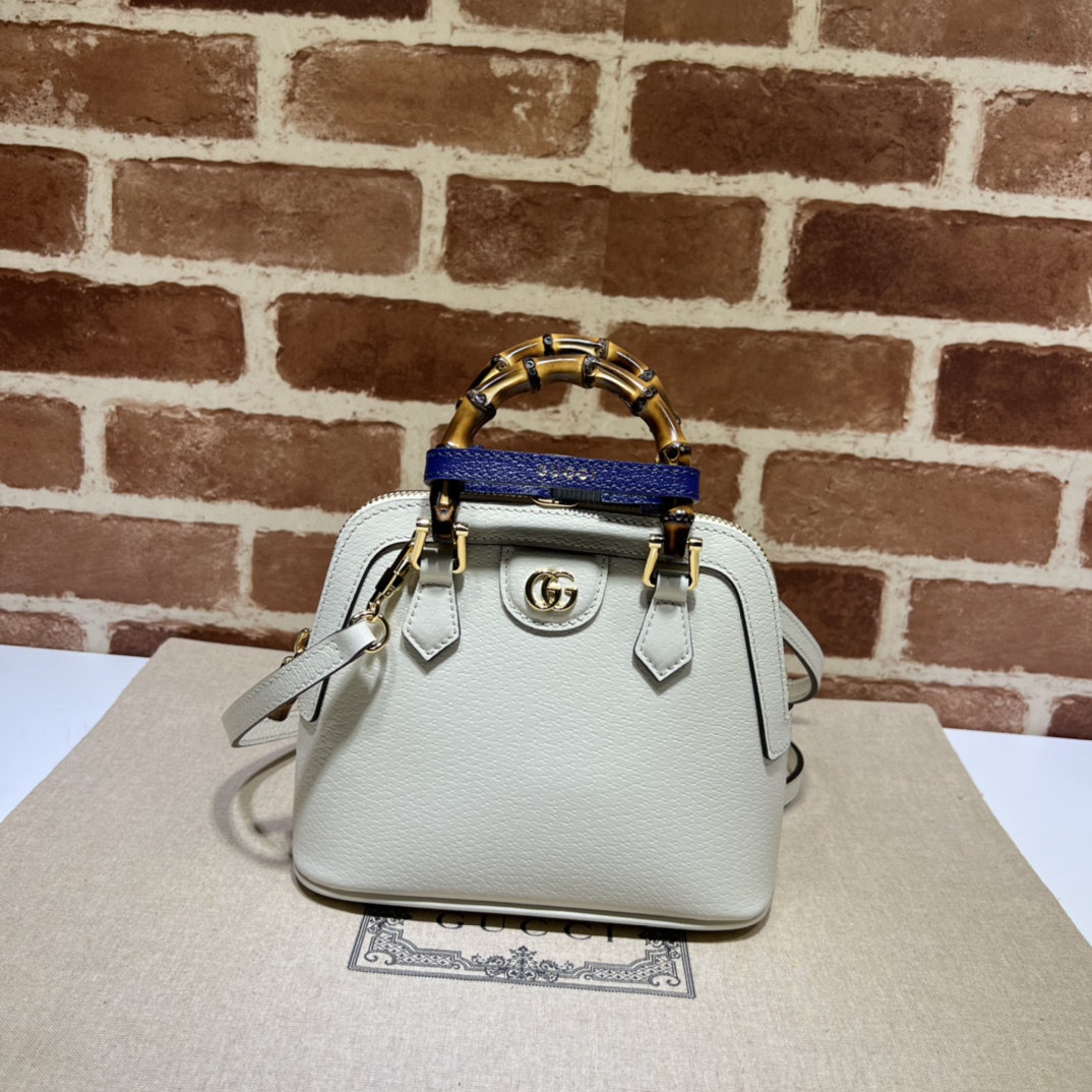 Gvc*1 diana mini tote bag  white 715775  - 20 x 16x 8.5cm