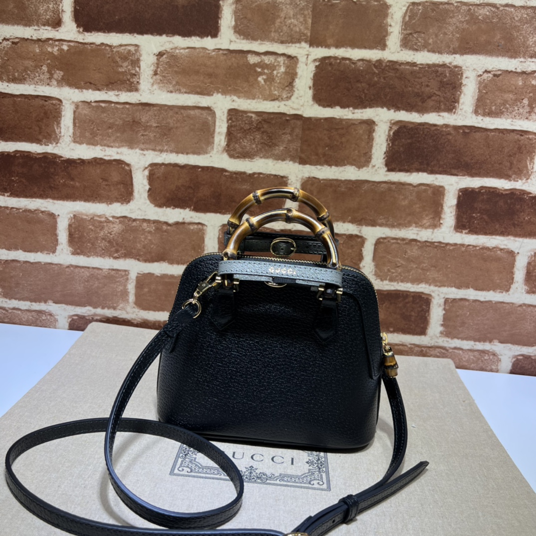 Gvc*1 diana mini tote bag  black 715775  - 20 x 16x 8.5cm