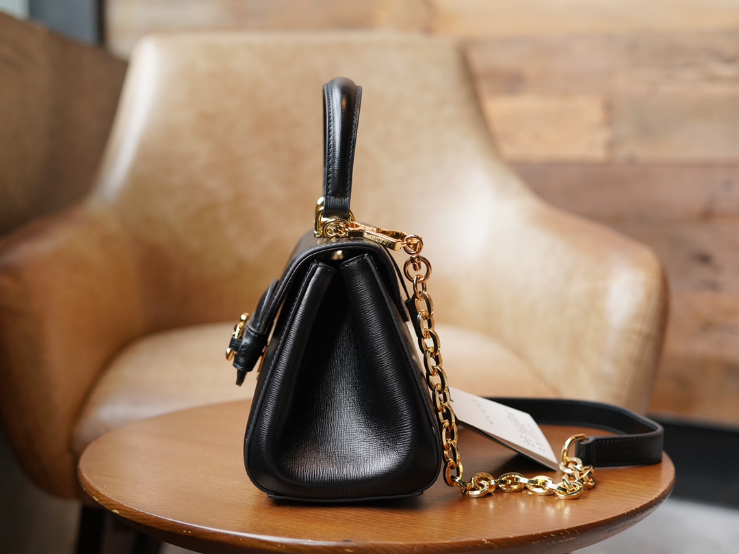 Gvc*1 horsebit 1955 small bag black703848 - 22x16x10.5cm