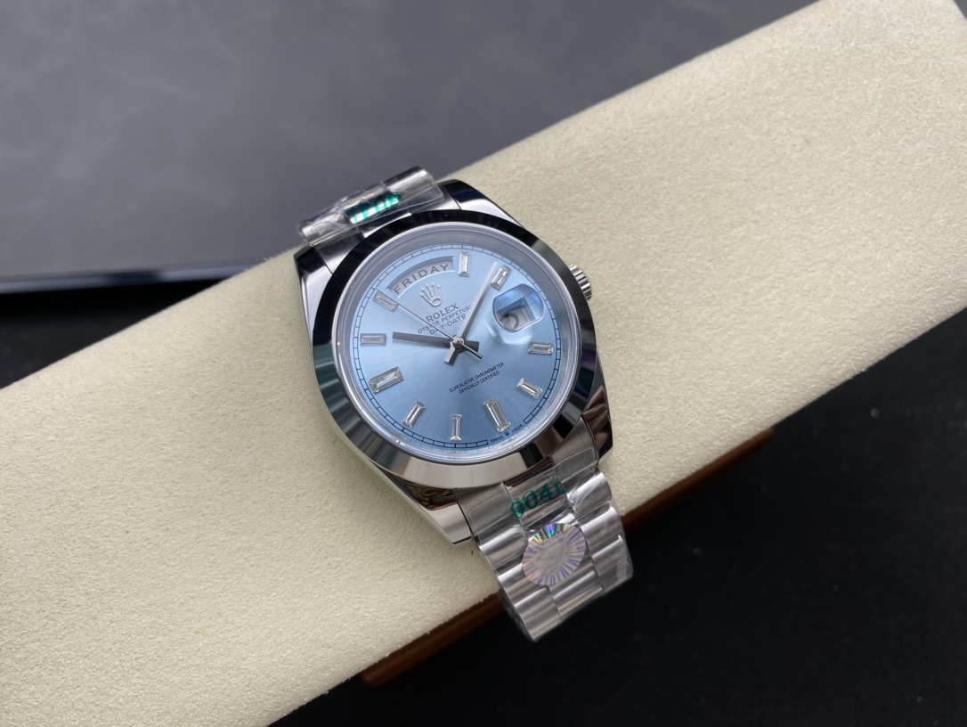 r01ex D1am0nd engraved double date date series 40mm